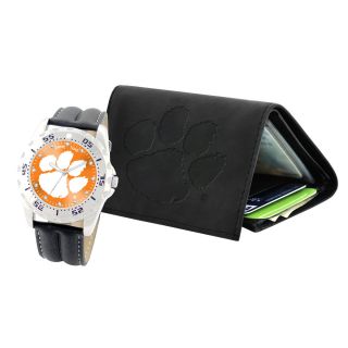 Mens Game Time Watch Wallet Gift Set Team Logo Watch Embossed Wallet