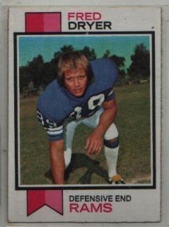 1973 Topps 389 Fred Dryer Los Angeles Rams VG EX