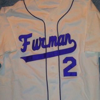 Furman University Paladins Baseball Jersey Game Used size 46
