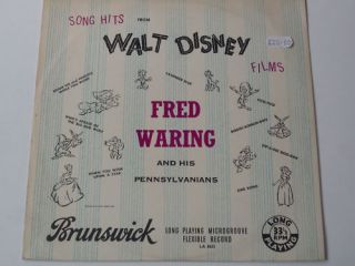 Fred Waring Song Hits from Walt Disney 10LP Brunswick