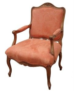 BAKER FURNITURE Fauteuil Bergere Chair Louis French Hollywood Regency