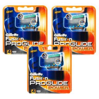 Gillette Fusion Proglide Power Razor 12ea 4 Packs of 3 100 Genuine