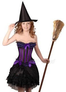 Halloween Costume Wicked Witch CORSET & LOLITA DRESS MA2889_purple