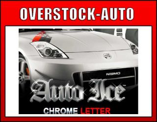 Pilot Auto Ice Chrome Letters G   3M Peel N Stick   Letter G