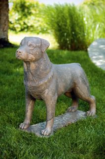 30 Rottweiler Dog Outdoor Cement Garden Statue