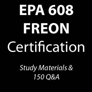 EPA 608 Freon Certification Study Materials 150 Q A‏ Over 100 Sold