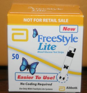 FREESTYLE LITE TEST STRIPS EXPD FAST SHIP SAVE MONEY 