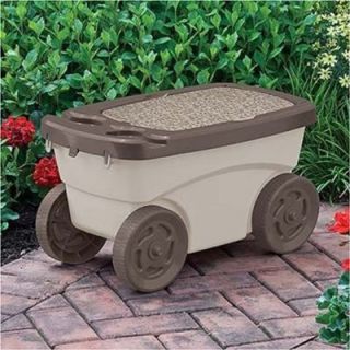 Planting Gardening Cart Wagon Carrier Storage Stool Seat Chair Tool