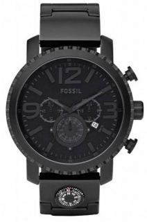 Fossil Chronograph Gage Plated Stainless Steel Mens Watch JR1303