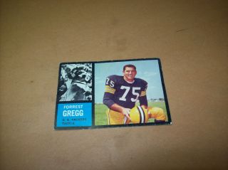 Vintage 1960s Gregg Forrest GreenBay Packers Topps Trading Card No