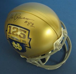 Mark Bavaro Notre Dame Signed Autographed Mini Helmet JSA
