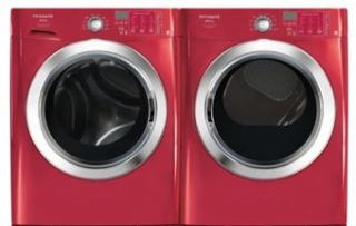 Frigidaire Affinity Red Washer and Gas Dryer Laundry Set FAFS4174NR
