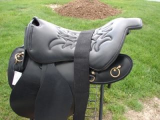 17 Special Trooper Saddle Black Gaited Endurance Trail Smooth Leather