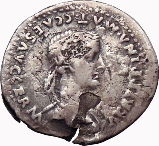 Gaius Caligula and Agrippina Sr., 37 A.D., Silver Denarius Caligula