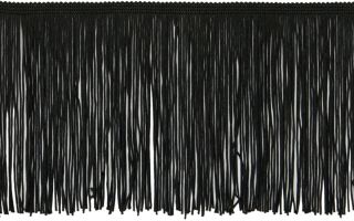  fringe 6 wide 20 yards black expo international chainette fringe