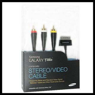 NEW OEM Samsung Galaxy Tab Composite Stereo Video TV Out Cable 30 Pin
