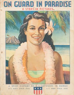 10x12 Hawaiian Vintage Brochure 1930 History of U s Army  navy