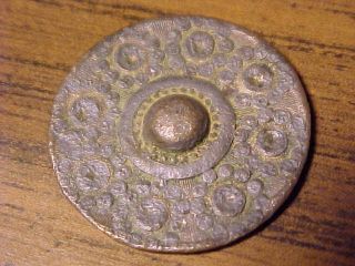 Rare Fort Washington Dug Civil War Era Button Flowers Stars design old