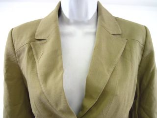 you are bidding on a new with tags alfani tan camel blazer jacket sz 2