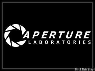 Aperture Lab Half Life Video Game Decal Sticker 2X