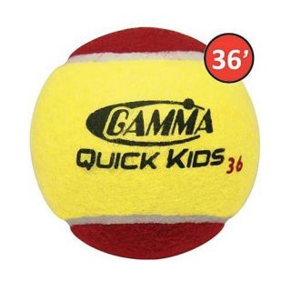  Gamma Quick Kids 36 Tennis Balls 12 Pack