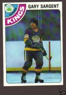  1978 79 Topps Hockey Gary Sargent 37 La Kings NM MT