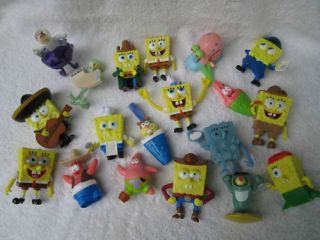 Spongebob Gary Plankton Sandy Burger King Toy Lot 36