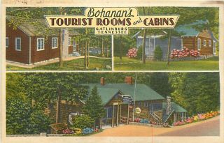TN Gatlinburg Ray Bohanans Tourist Rooms Cabins T98945
