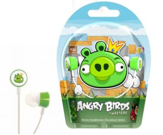 GEAR4 Angry Birds In Ear Stereo Headphones   Green Pig Tweeters