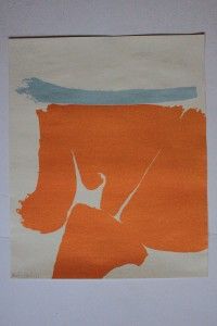  Signed Color Monotype Hellas Unique 1963 Frankenthaler Hofmann