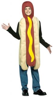 Hot Dog Frankfurter Sausage Teen Kids Siz 13 16 Costume