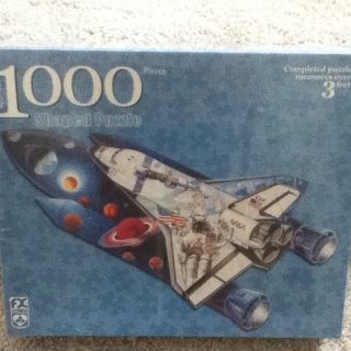 New FX Schmid 1000 Piece Shaped Space Shuttle Puzzle Sealed Gerold