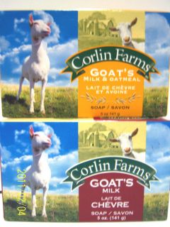 Corlin Farms Goats Milk Bar Soap 2 Choices
