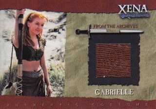 Xena Season 6 Gabrielle Costume Case Card GC1