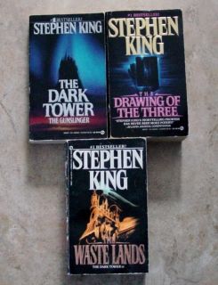 Stephen King DARK TOWER 1 2 3 Gunslinger Drawing of Three Waste