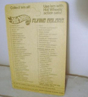 Hotwheels Redline Flying Colors Neet Streeter Mint on Card