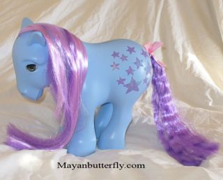 Giant Custom My Little Pony Pretty Pony Bluebelle G1 Hasbro Blue Belle