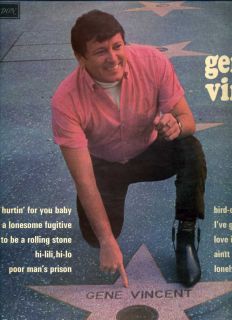 Gene Vincent French LP 33 rpm London 1967 Bird Doggin Killer mod L@@K