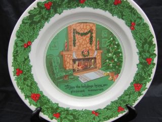 Burleigh England Christmas Holiday Memories Large Plate
