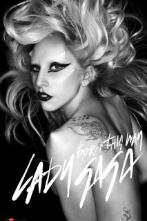  61 cm (36 x 24 inches)   Lady Gaga   Born this Way   New Music Poster