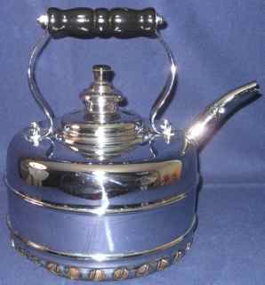Simplex Heritage Gas Tea Kettle Chrome Tea Water Kettle