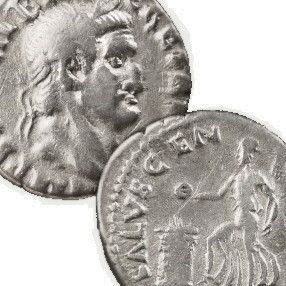 Emperor GALBA Reigned 1 YEAR 69AD RARE Ancient Roman Coin Silver