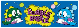 Bubble Bobble Retro Arcade Game Marquee 10 Sticker Classic Gaming