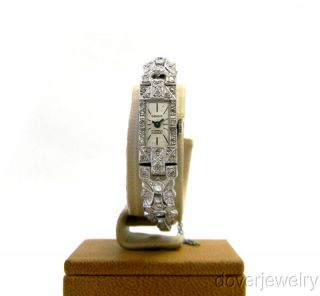 Vintage Geneve Diamond Art Deco Platinum Ladies Watch