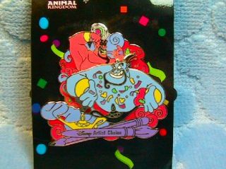 Genie Jafar Mickeys Parti Gras Artist Choice Spinner Pin Disney Pins