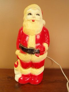 Union Products Leominster Vintage Blowmold Santa Claus Works Great