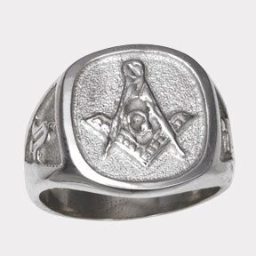 Sterling Silver Masonic Ring Mason Freemason New