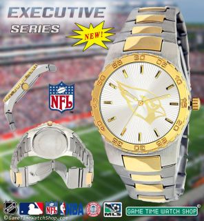 NFL Executive Series Game Time Licensed Logo Watch Very Nice 2 Tone