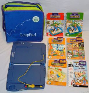  Learning System Lot 6 LeapPad Games Books 1 LeapPad + Writing & Case