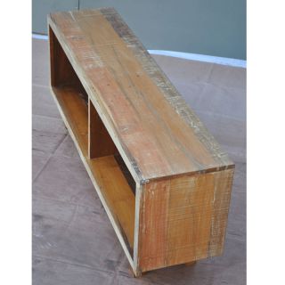  Wood Distressed Retro TV Stand Media Entertainment Center New